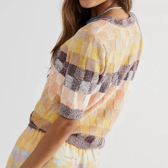 Free People short sleeve chenille sweater - Picture 4 of 10